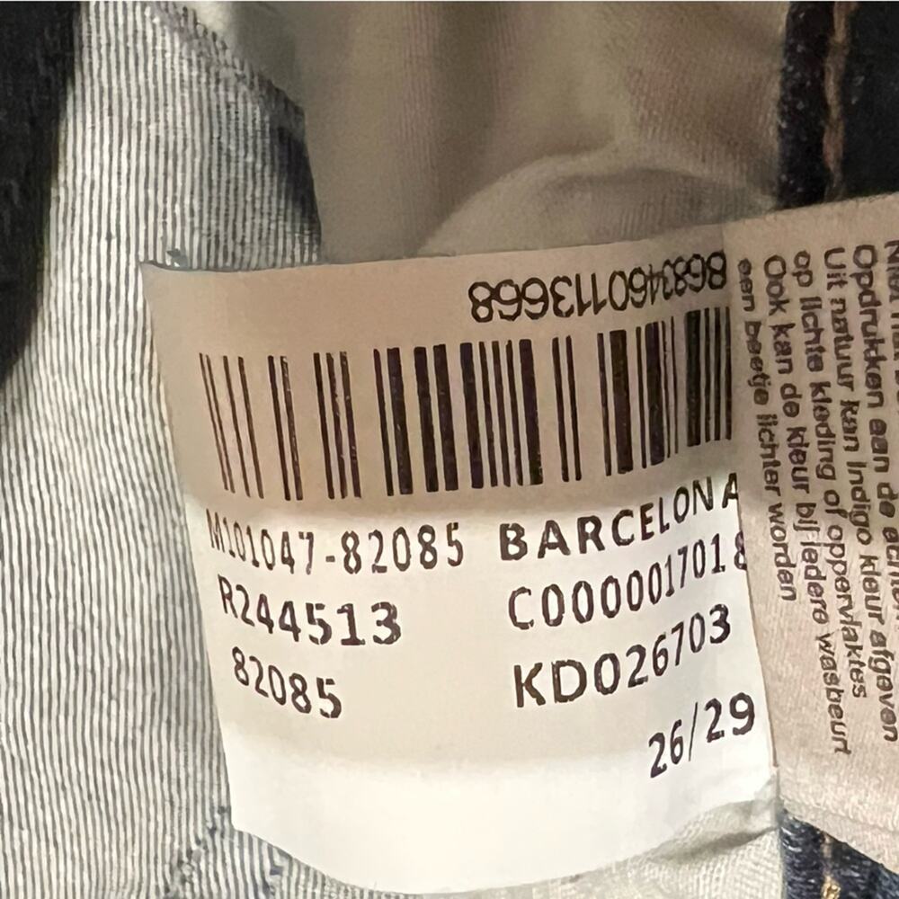 Mavi Barcelona High Rise Loose Straight Blue Jeans Women Size 26 - Picture 11 of 15